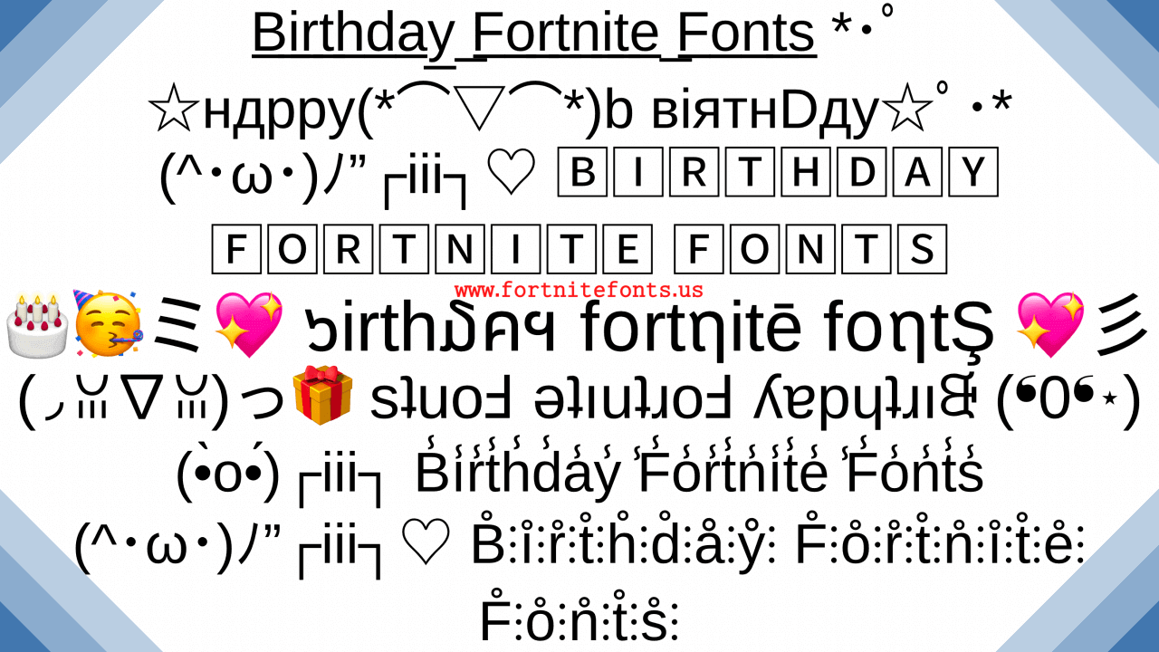 birthday-fortnite-fonts