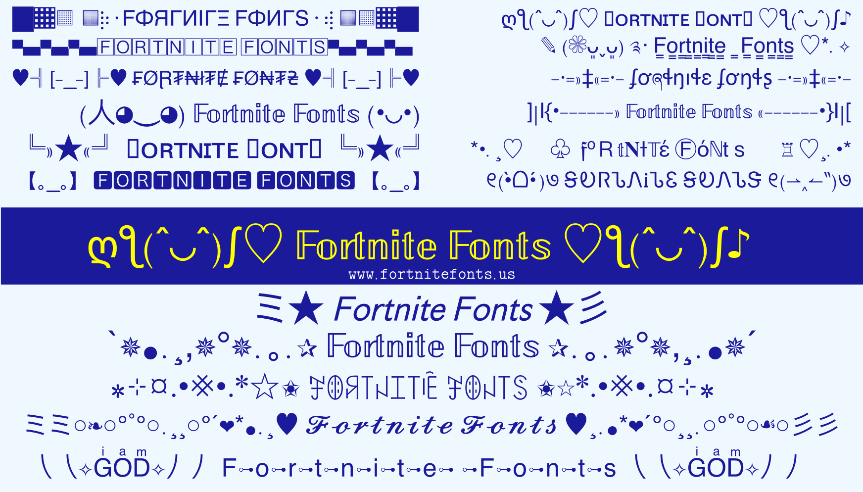 Fortnite-Fonts