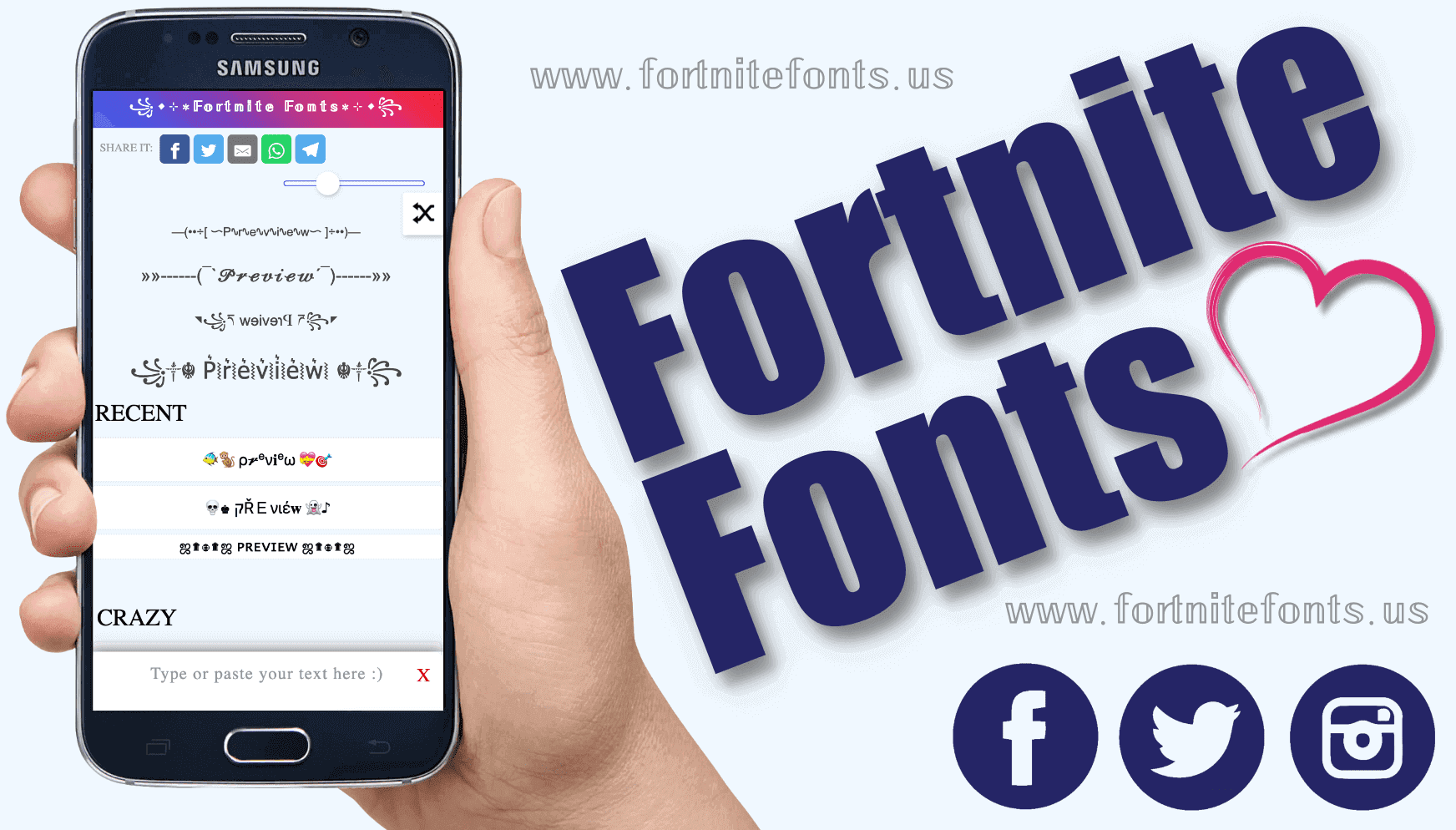 Fortnite Fonts